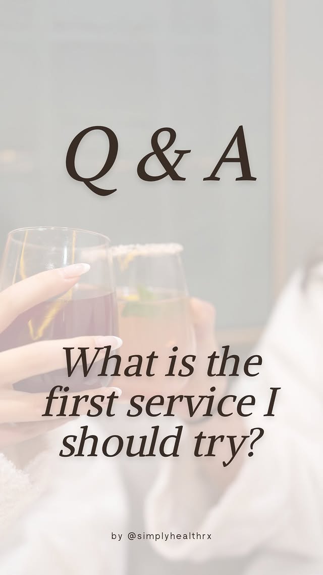 Q: I’ve never been here before… what should I try first? A: It depends. Everyone comes in looking for something a little different, so the best way to figure that out is to come in and try it for yourself. A great place to start is one of our monthly specials—they’re designed to give you a mix of services so you can experience what we offer and see what your body responds to. You can also start with just one service and build from there. Once you’re here, we’ll guide you based on what you’re looking for #simplyhealthrx #statecollegepa #bestspa #happyvalleypa #smallbusiness